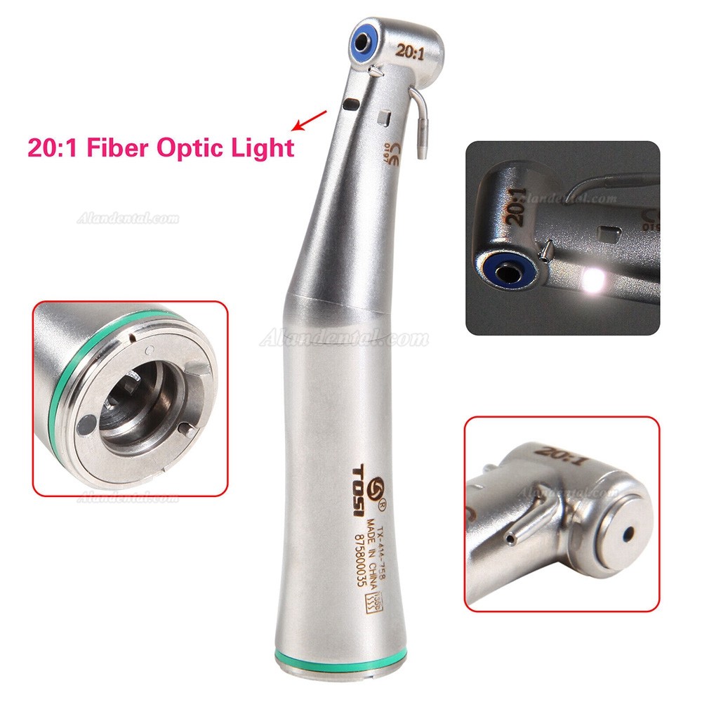 TOSI TX-414-758 20:1 Fiber Optic Contra Angle Handpiece